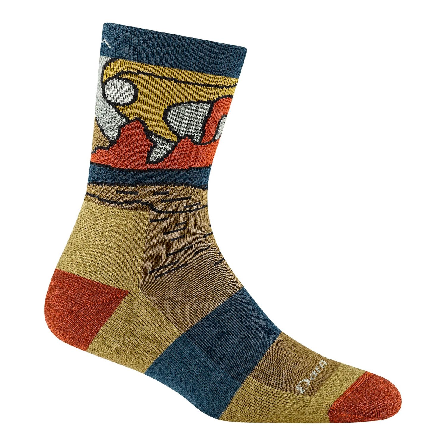 Darn Tough - Women's Hike/Trek - Micro Crew, Midweight, Cushion - Celeste - 5023, Colour: Sandstone, Size: Medium