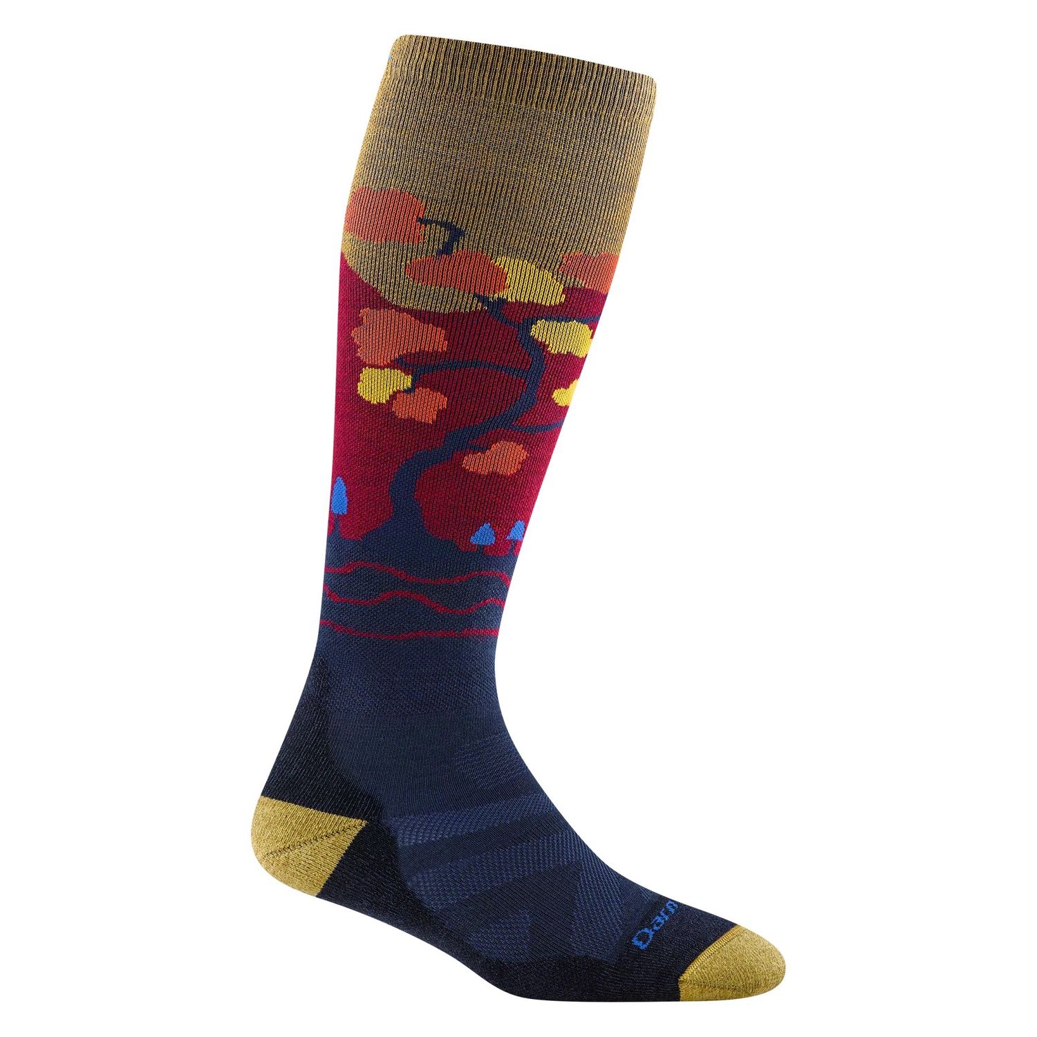 Darn Tough - Women's Snow - Enchanted, OTC, Midweight, w/ Cushion - 8046, Colour: Autumn, Size: Medium