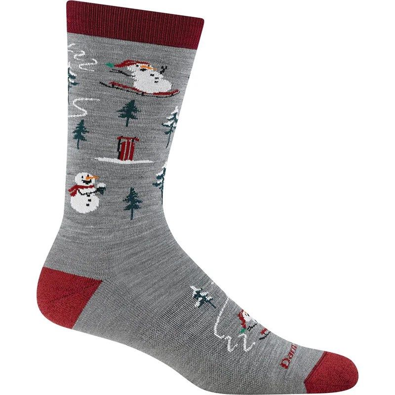 Darn Tough - Men's Lifestyle - Crew, Lightweight, w/Cushion - Sled Head - 6124, Colour: Grey, Size: Small