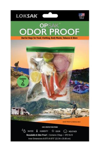 Loksak - Opsak Odor Proof Bags, Size: 2 Bags - 7" x 7.75" bags (17.8 x 19.7cm)