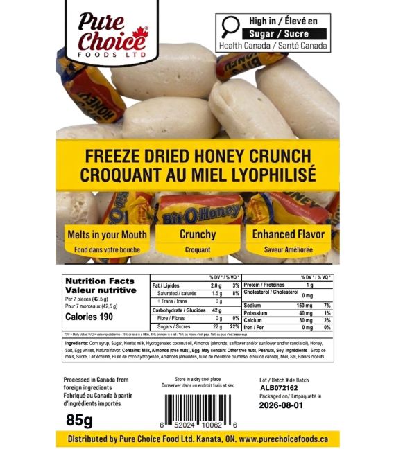Pure Choice - Freeze Dried Honey Crunch