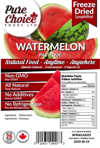 Pure Choice - Freeze Dried Watermelon