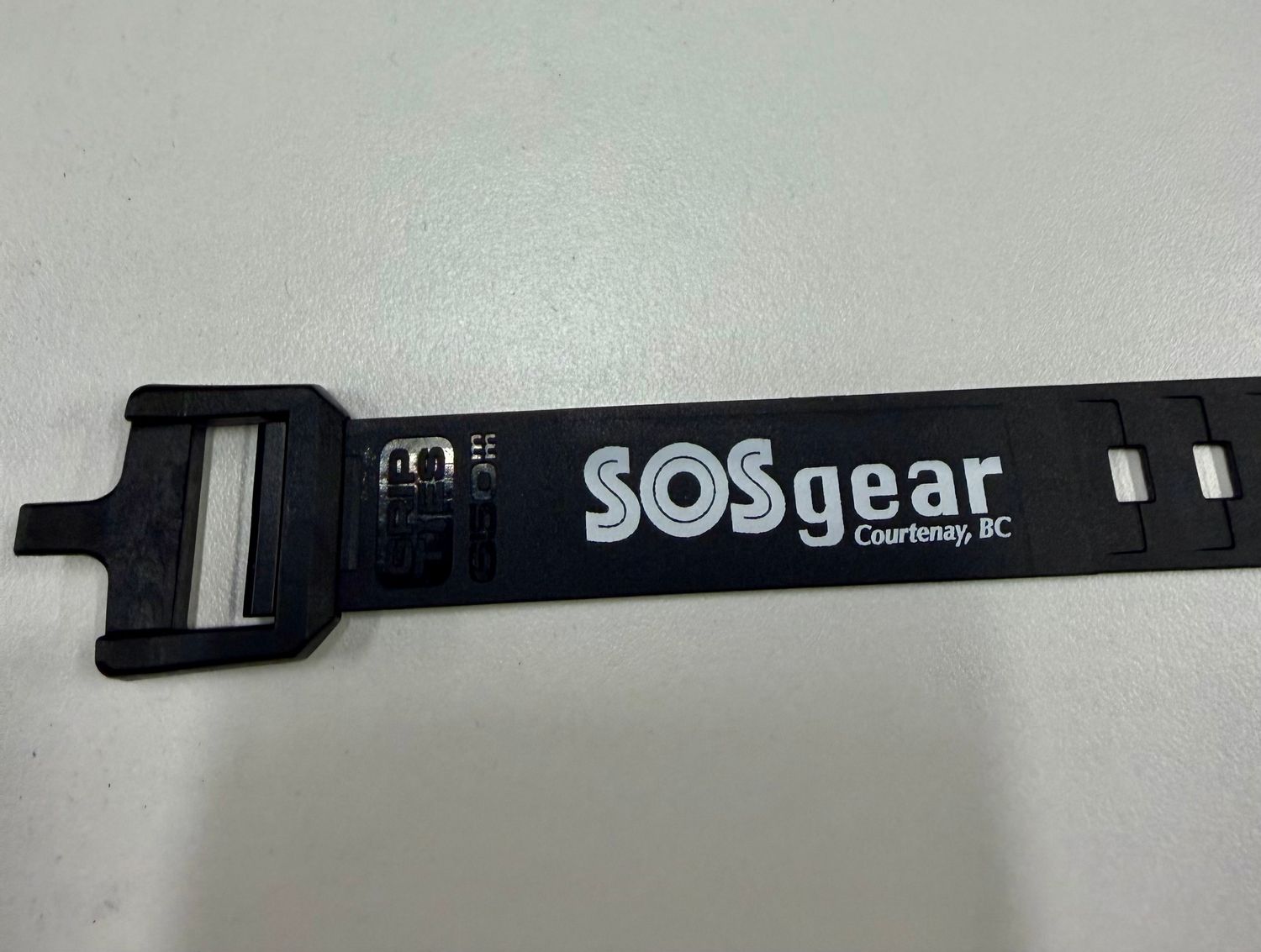 Grip Ties - SOS Logo Grip ties, Colour: Black, Size: 650mm