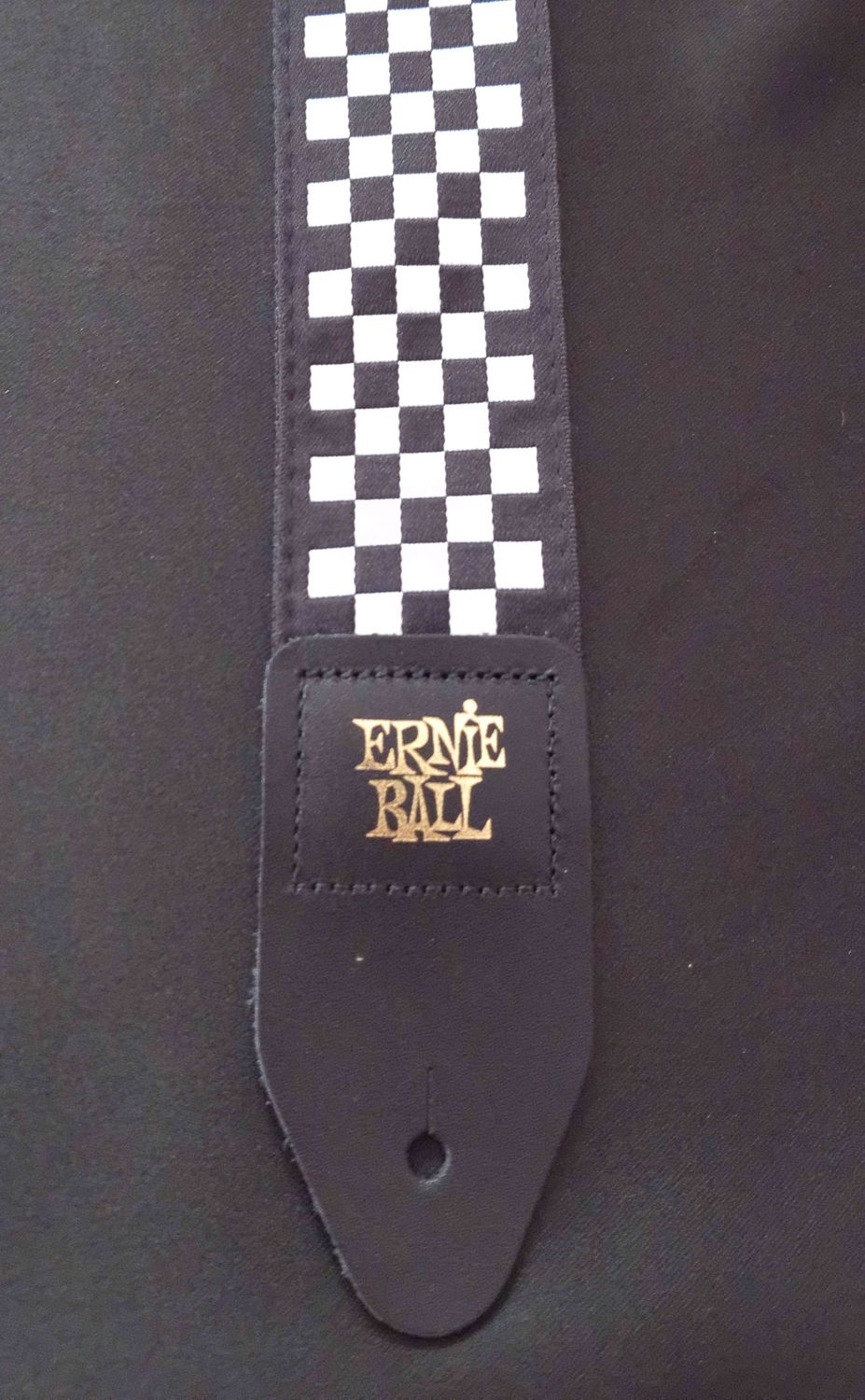 Ernie Ball Strap - Black and White Checkered