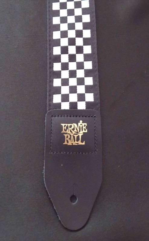 Ernie Ball Strap - Black and White Checkered