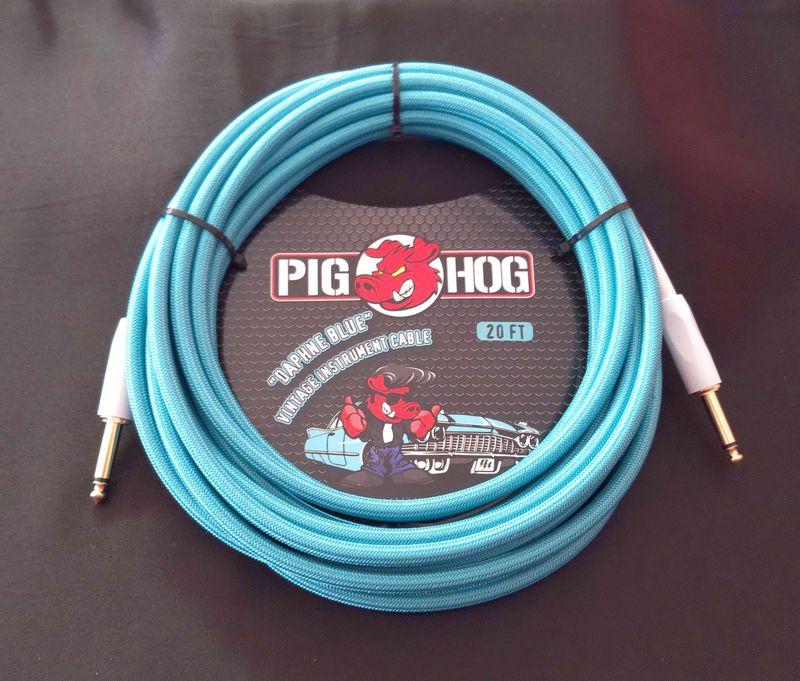 Pig Hog 20 ft Cable Daphne Blue