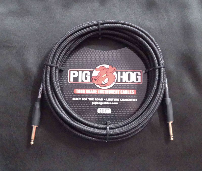 Pig Hog 20 ft Black Braided