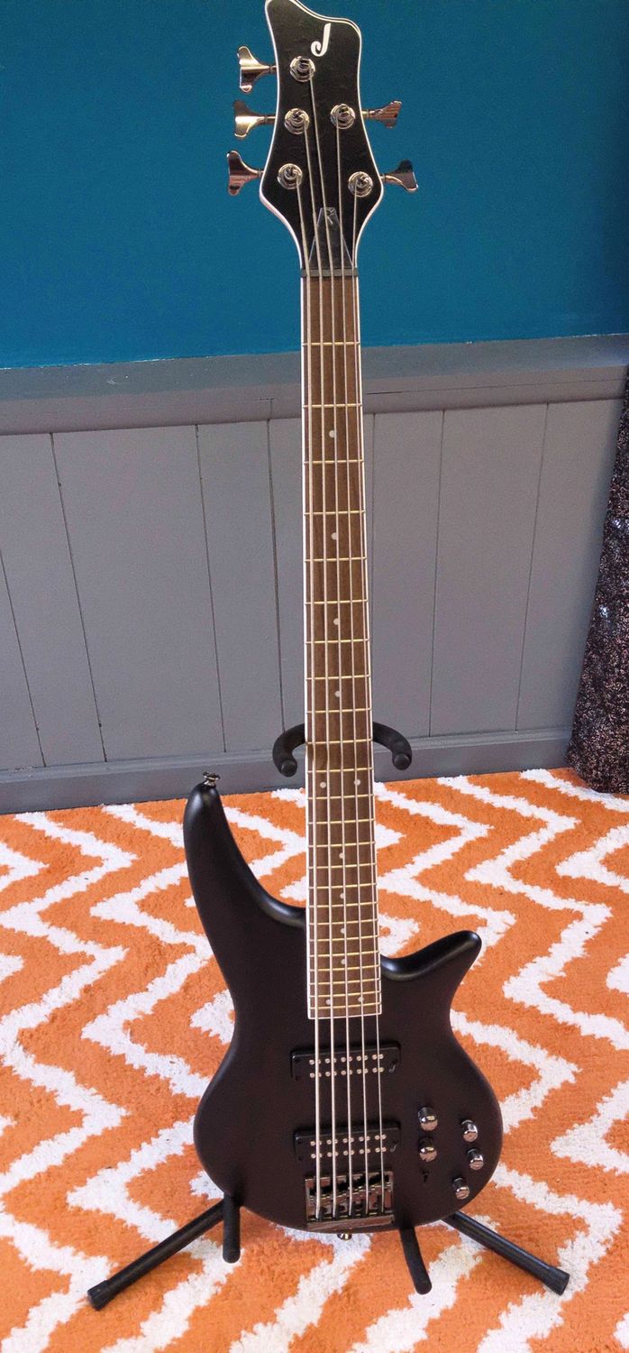 Jackson Spectra V Bass Guitar-Satin Black