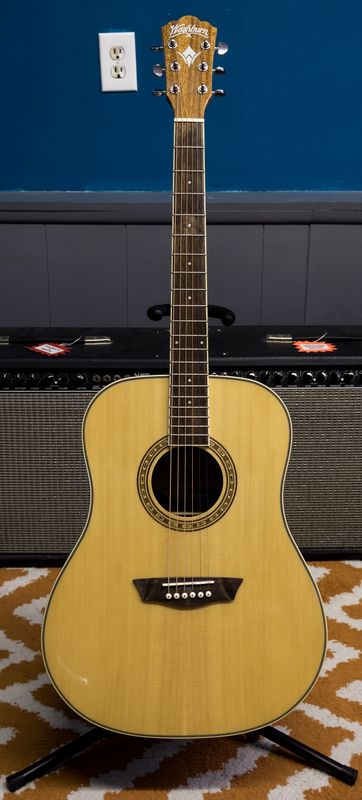 Washburn Harvest Dreadnought-Natural Gloss