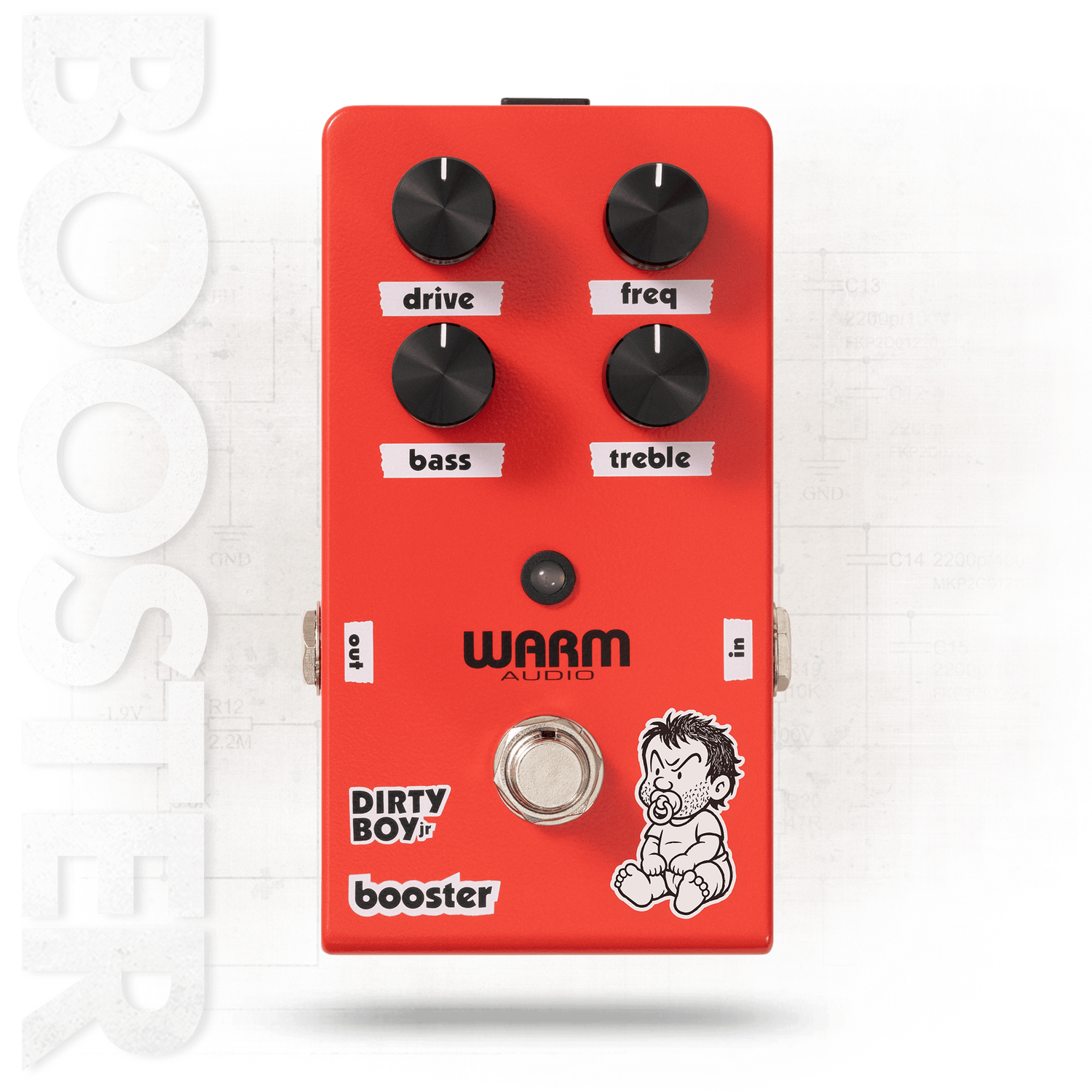 Warm Audio-Dirty Boy Jr Boost Pedal