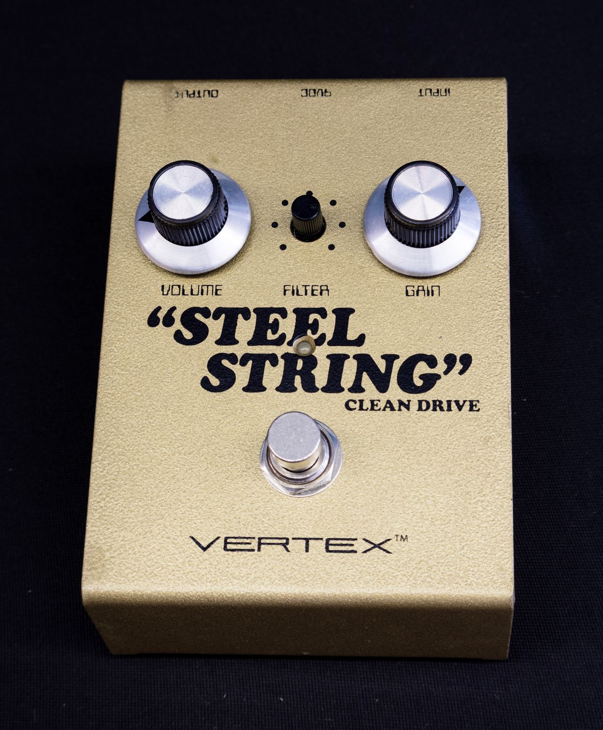Vertex Steel String Clean Overdrive-Gold Finish