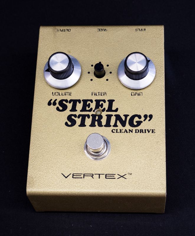 Vertex Steel String Clean Overdrive-Gold Finish