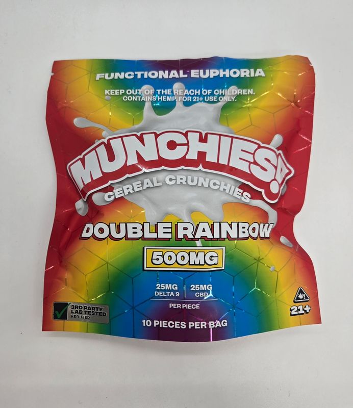 Munchies 500MG D9 Cereal Crunchies Double Rainbow