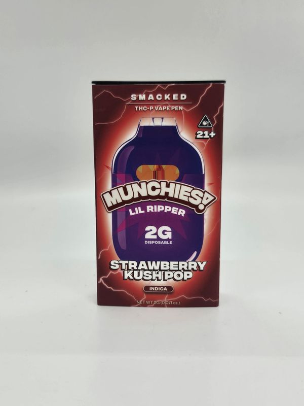 Munchies Lil Ripper 2G THCP Strawberry Kush Pop Vape Pen