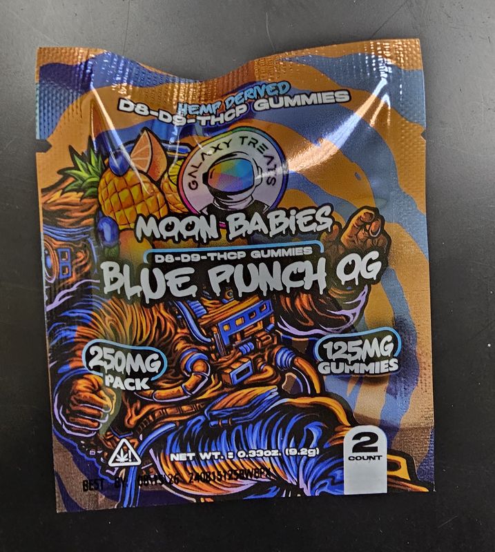 Galaxy Treats 250 MG Blue Punch Gummies
