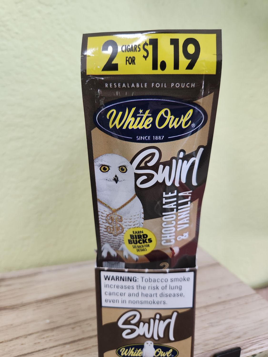 white owl chocolate vanilla