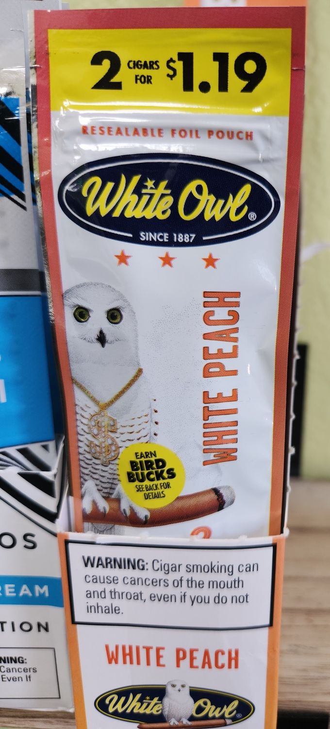 White owl white peach