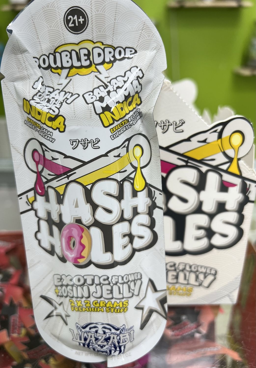Hash holes wazabi Bahama mama