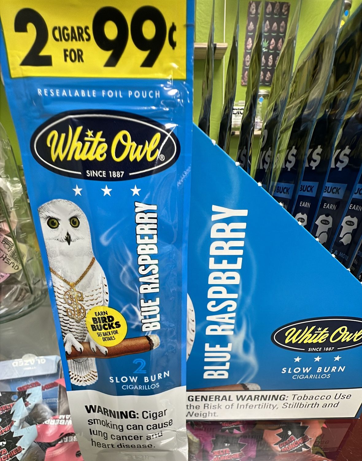 White Owl Blue Raspberry