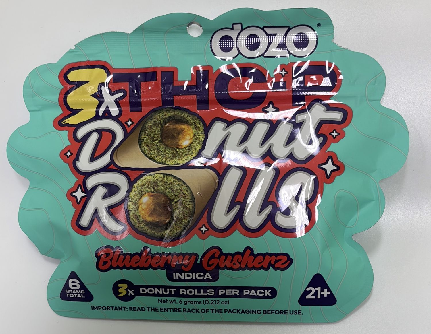 3x THCP Dozo Donut Rolls Blueberry Gusherz