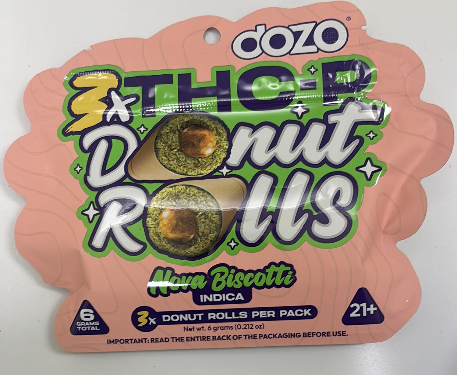 3x THCP Dozo Donut Rolls Nova Biscotti