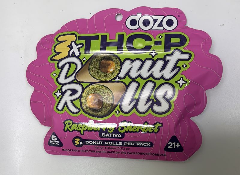 3x THCP Dozo Donut Rolls Raspberry Sherbert