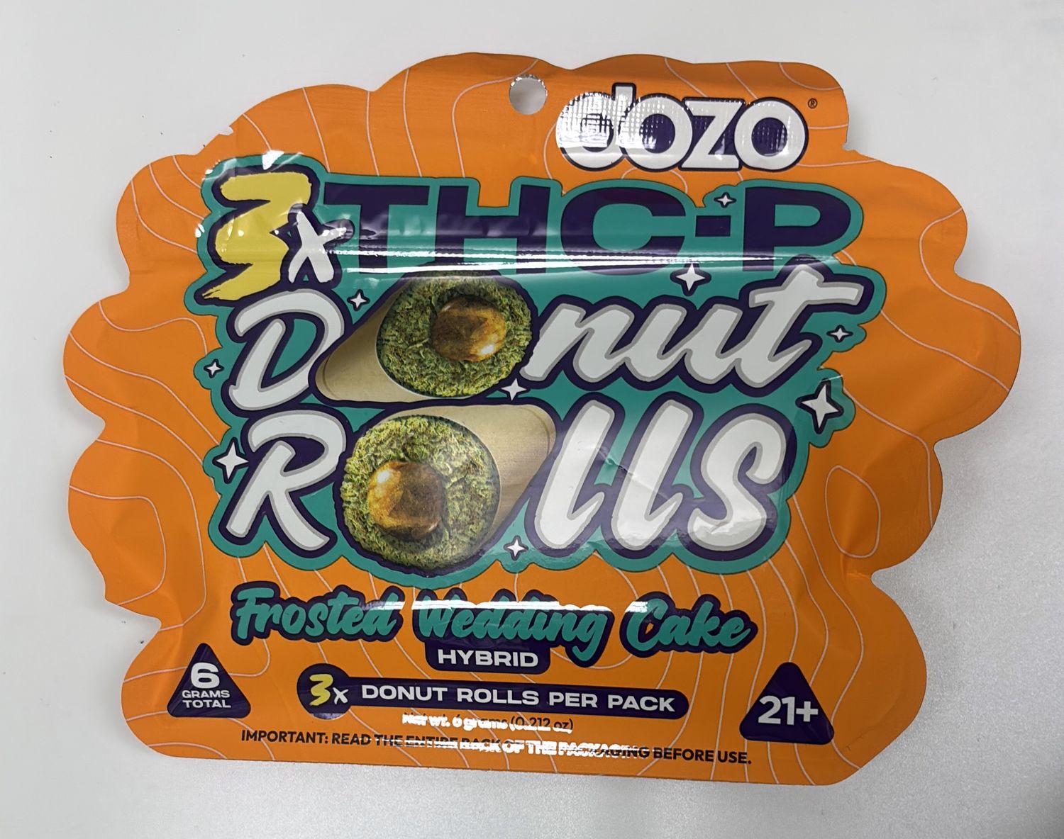 3x THCP Dozo Donut Rolls Frosted Wedding Cake