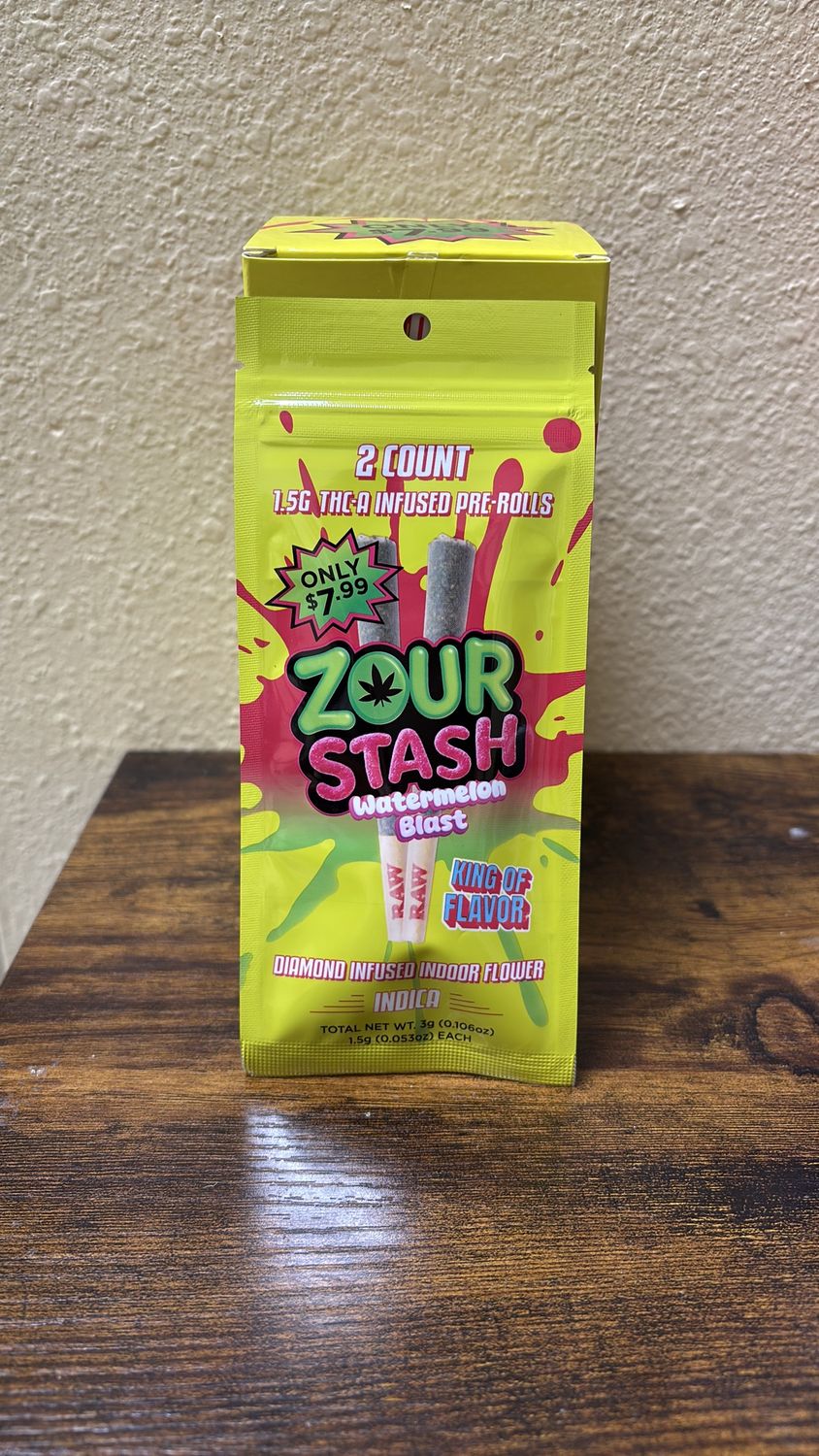 Zour stash watermelon blast 1.25G