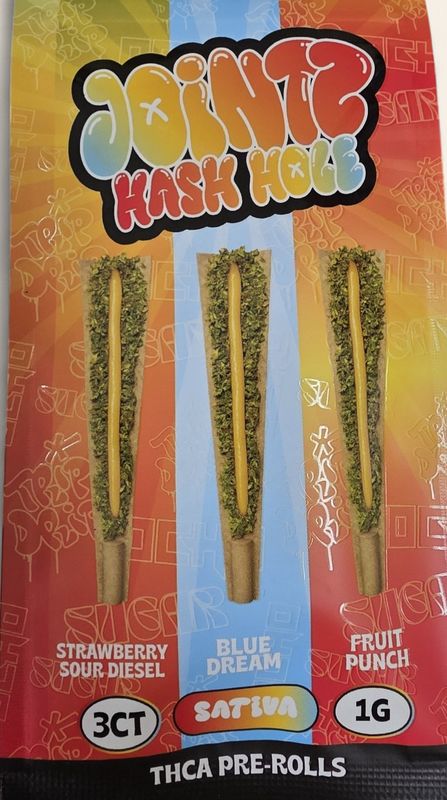 Bitez Jointz Hash Hole Sativa 3pk Strawberry
