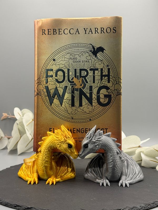 Drachen-Buchständer "Twin Flame"