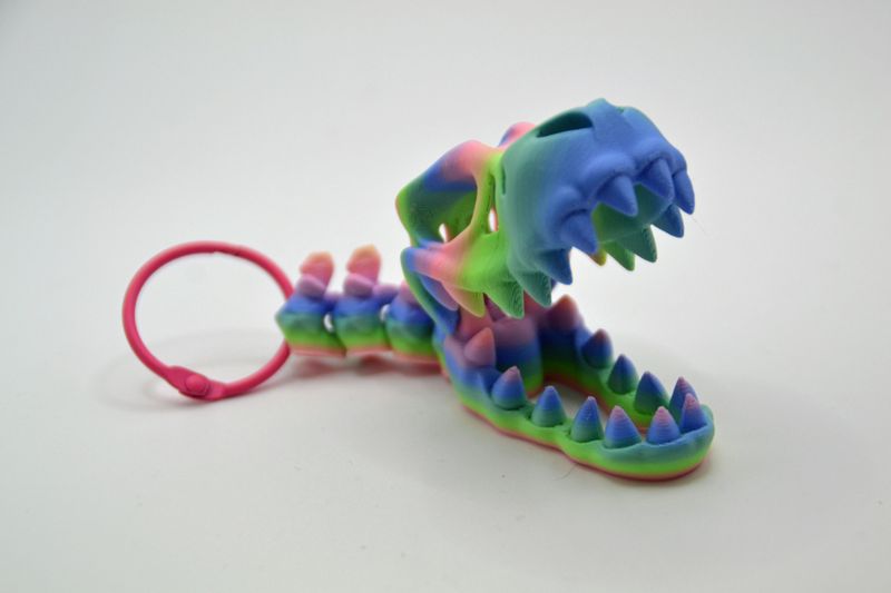 T-rex  hoofd sleutelhanger
