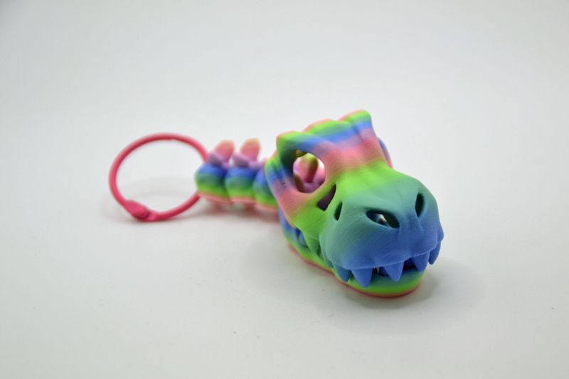 T-rex  hoofd sleutelhanger