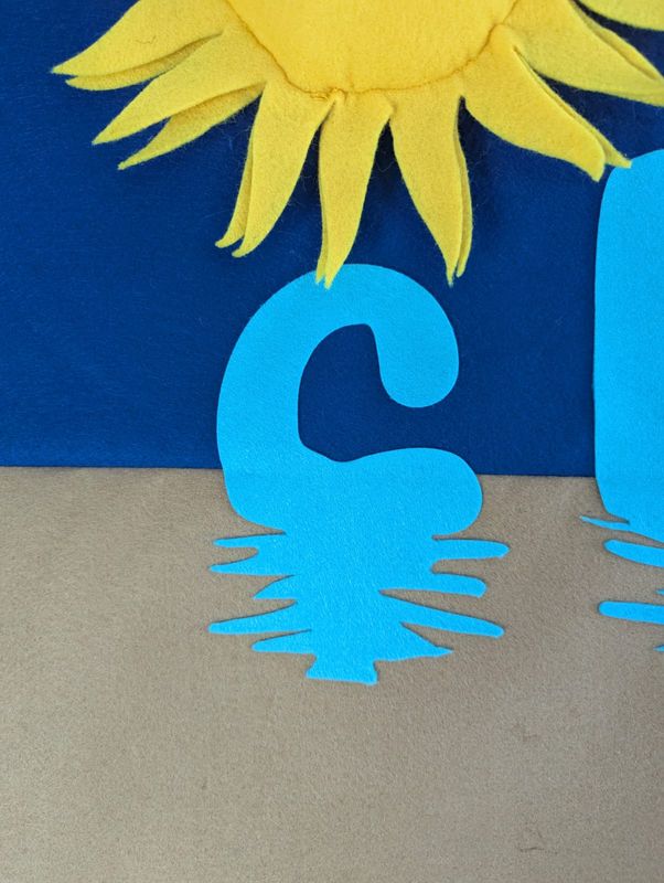 Sunshine And Lolly Chill Picture Soft Sculpture Handmade Wall Art Artwork
