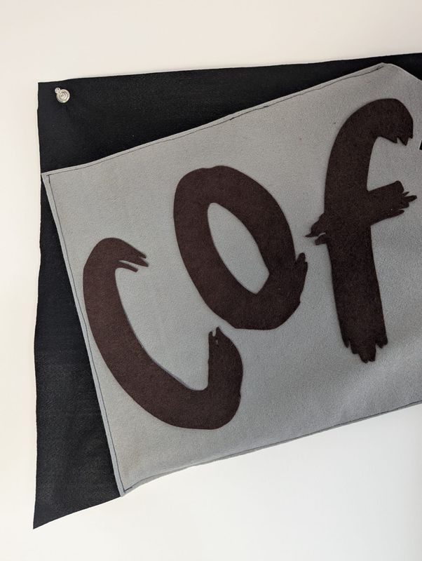 Coffee Break Handmade Soft Sculpture Wall Art