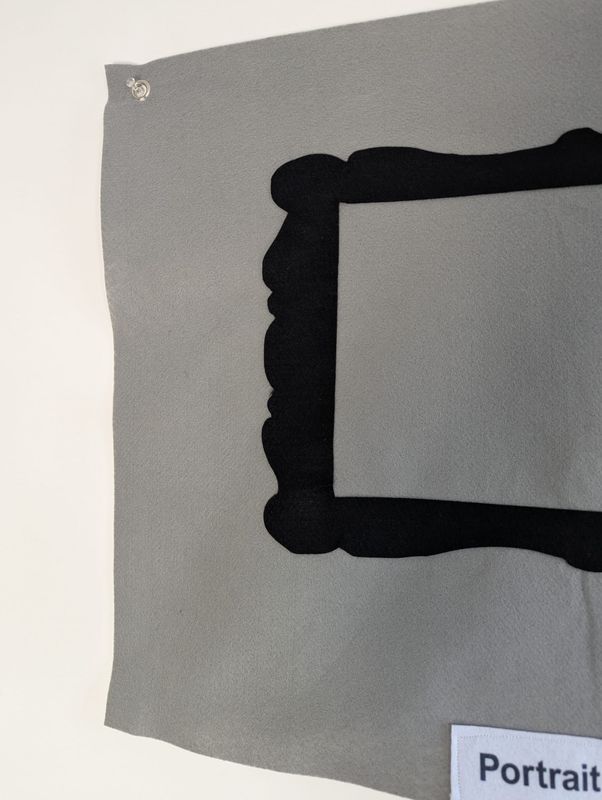 Portrait Of My Invisible Friend Humorous Soft Sculpture Handmade Wall Art