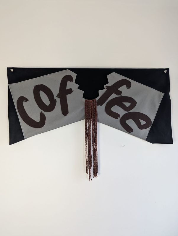 Coffee Break Handmade Soft Sculpture Wall Art