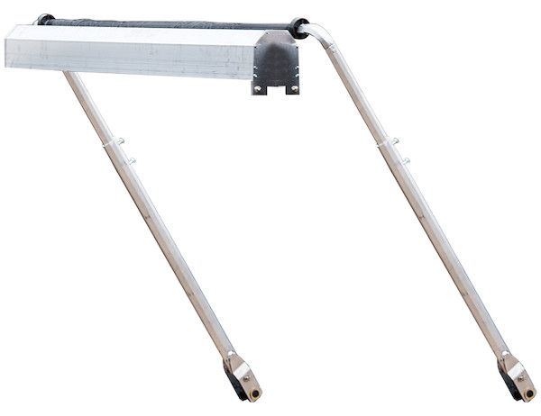 8-19 Foot, Aluminum Crank Arm Tarp System - 3 Springs With Wind Deflector 8-19 Foot, Aluminum Crank Arm Tarp System - 3 Springs With Wind Deflector