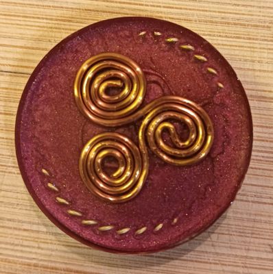 Scared cubit tensor ring 144mhz  with triskelion