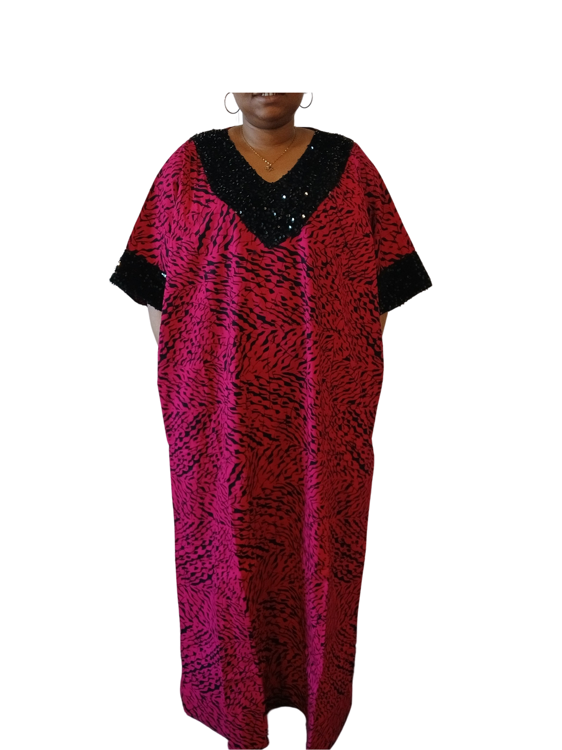 Boubou Dress  with Sequins
