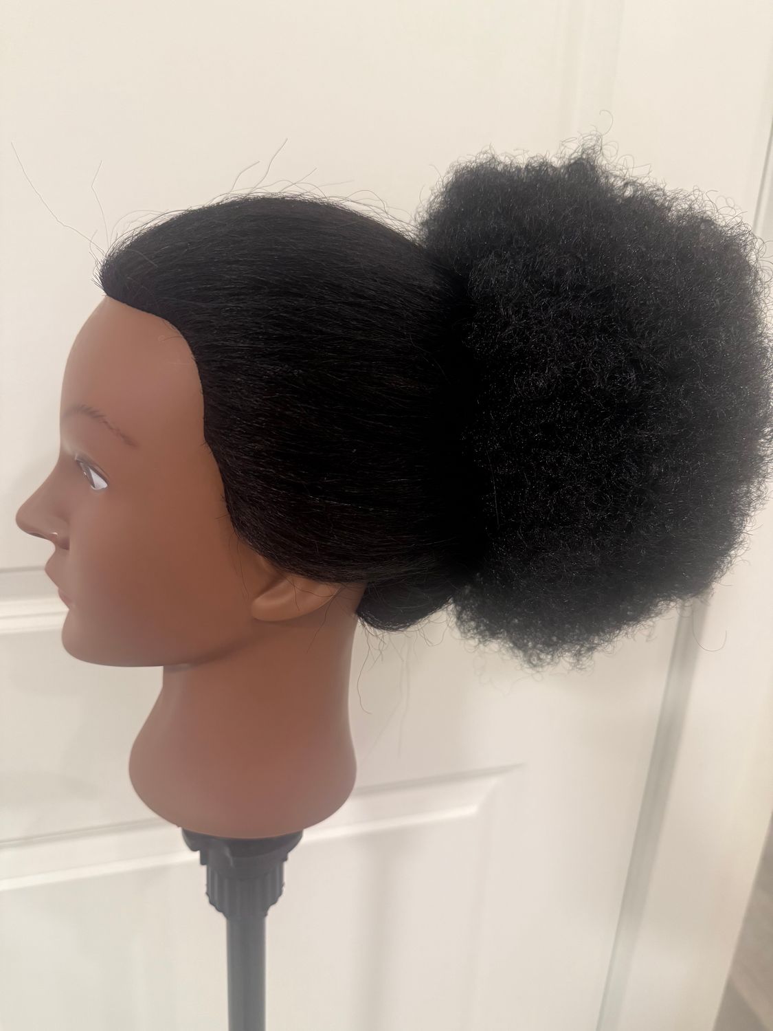 Hair Bun with Drawstring and Clip