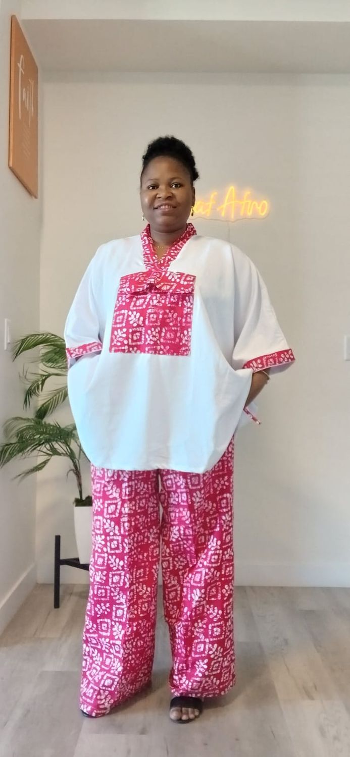 Ankara and Crepe Set