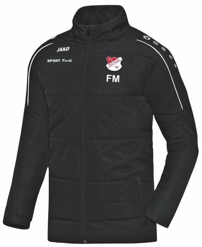 Jako Coachjacke Classico schwarz FV Rot Weiß Hellersdorf