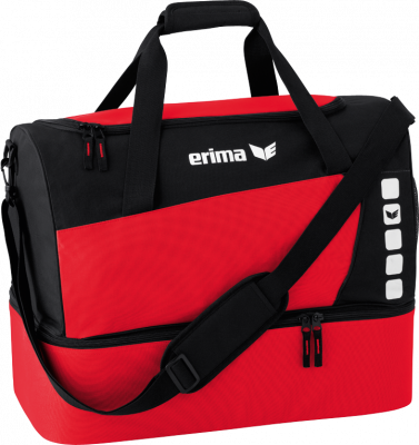 Erima Club 5 Tasche mit Bodenfach rot