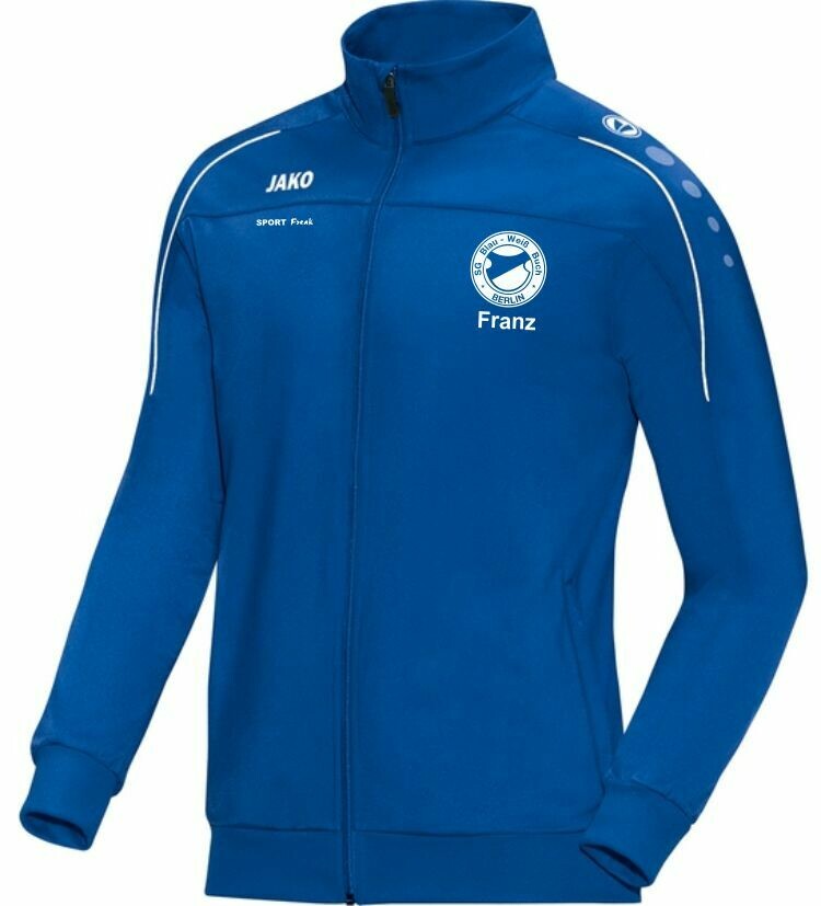 Jako Polyesterjacke Classico SG Blau Weiß Buch