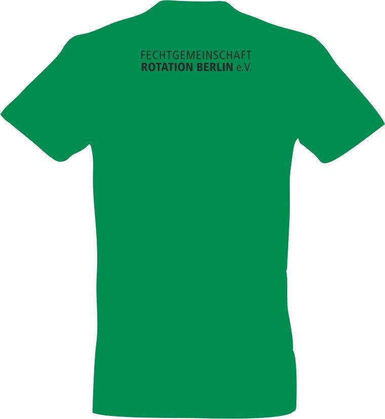 T-Shirt Baumwolle Kinder Fechtgemeinschaft Rotation