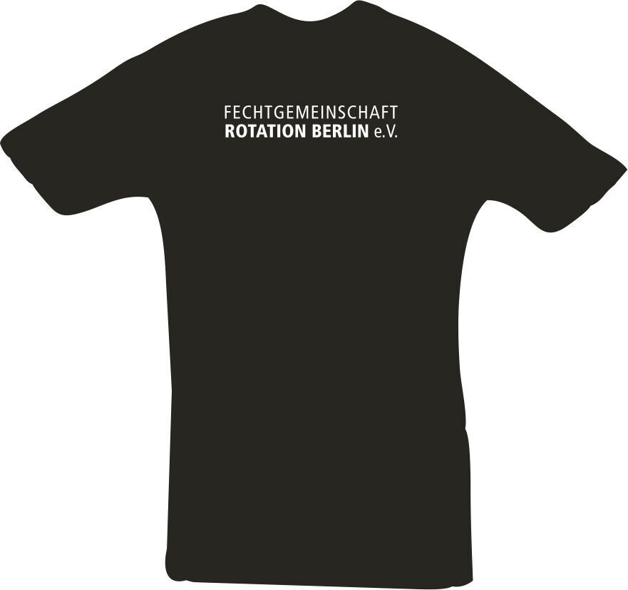 T-Shirt Baumwolle Kinder Fechtgemeinschaft Rotation