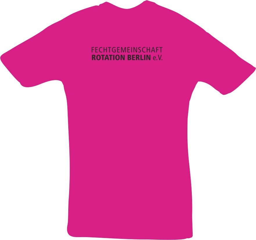 T-Shirt Baumwolle Kinder Fechtgemeinschaft Rotation