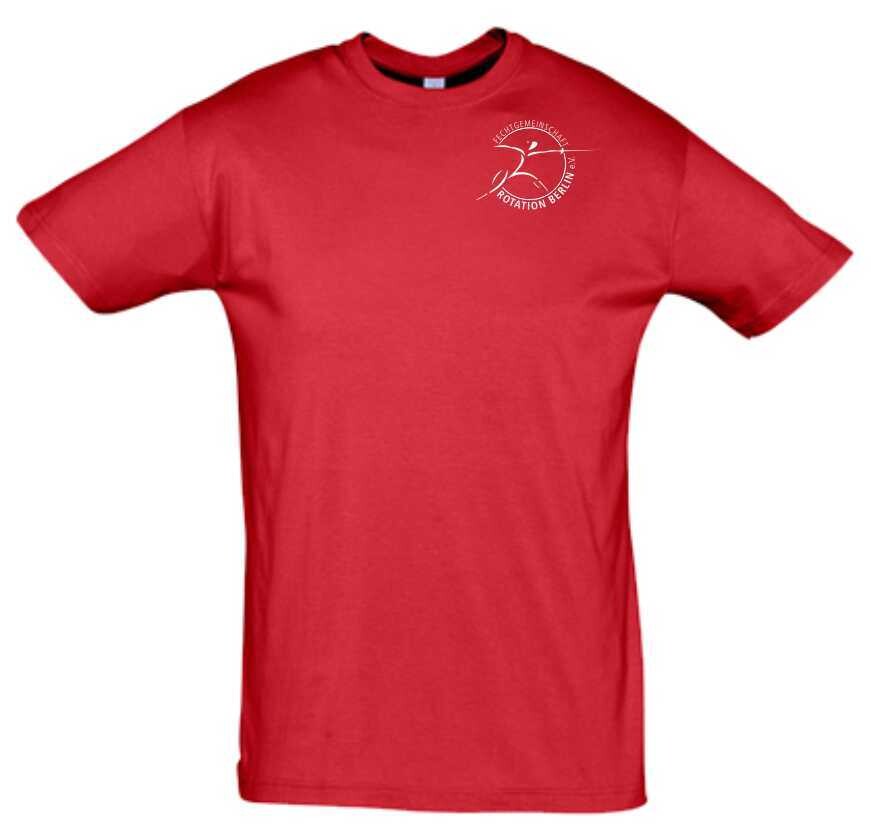 T-Shirt Baumwolle Kinder Fechtgemeinschaft Rotation