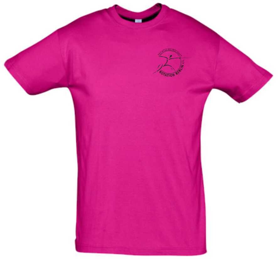 T-Shirt Baumwolle Kinder Fechtgemeinschaft Rotation