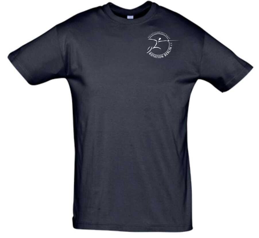 T-Shirt Baumwolle Erwachsene Fechtgemeinschaft Rotation